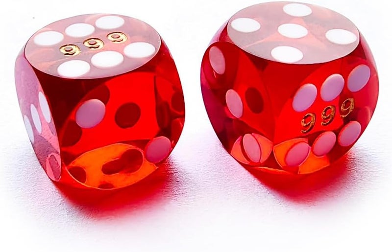 Bescon Professional Small Precision Dice 12.7mm (1/2 inch) with Random Serial Number, Mini Precision Cut Dice 12.7MM Gem Red - Image 3
